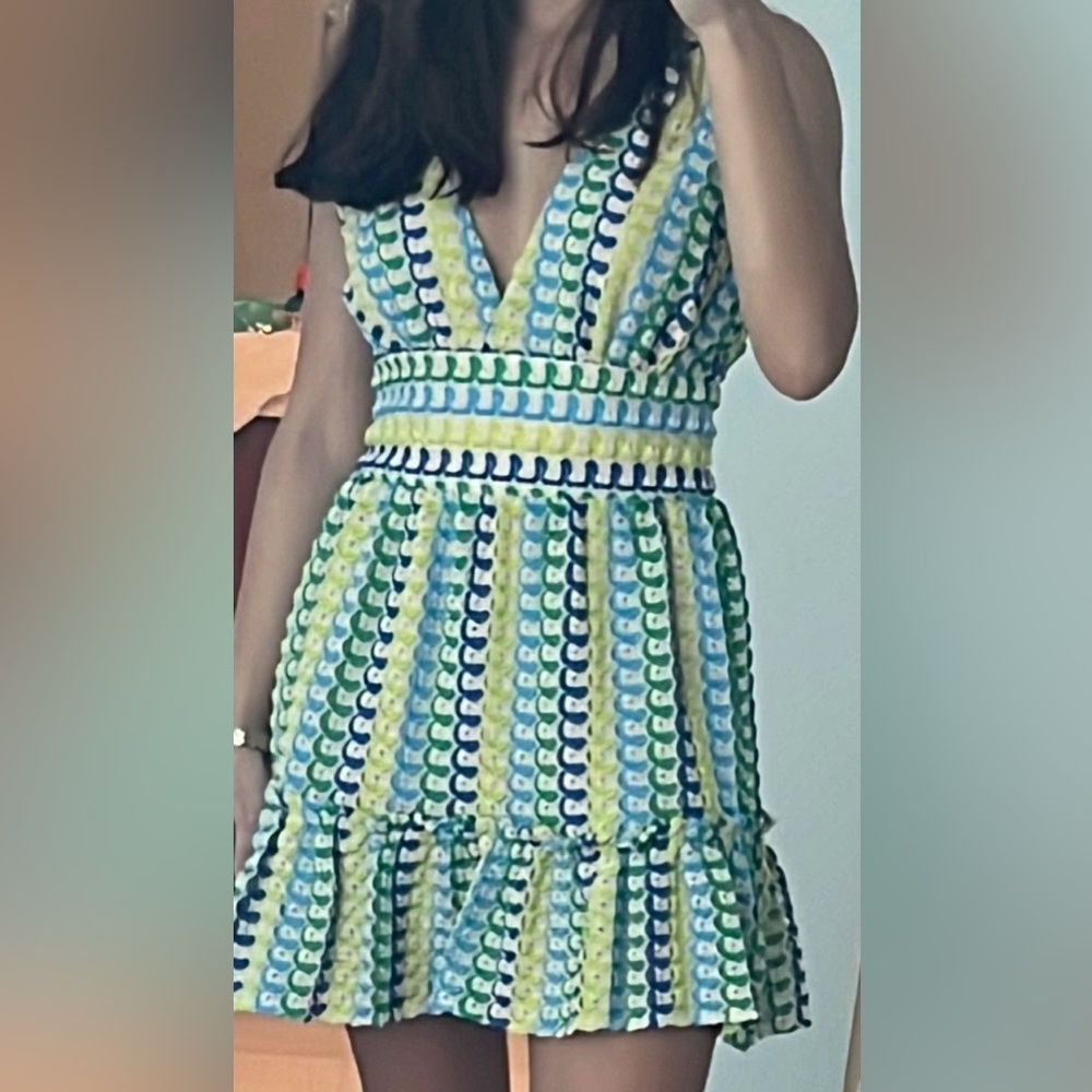 Ramy Brook
Foley Patterned Minidress
Lake Scallop Knit
, X-Small - Picture 2 of 3